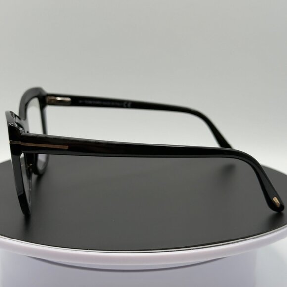 Tom Ford TF5826-B-001 Shiny Black Blue Light Glasses 55-16-140 Display Pair READ - Picture 6 of 12